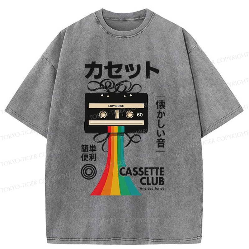 Tokyo-Tiger Colored Tape Washed T-Shirt