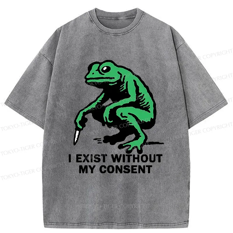 Tokyo-Tiger Dangerous Frog Washed T-Shirt