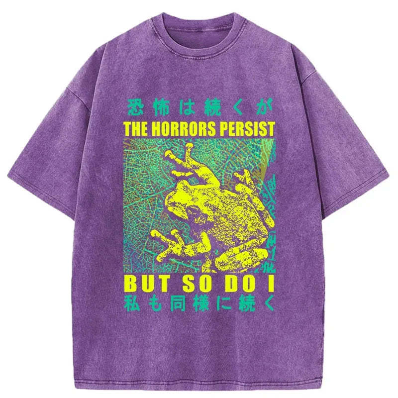 Tokyo-Tiger The Horrors Persist Frog Washed T-Shirt