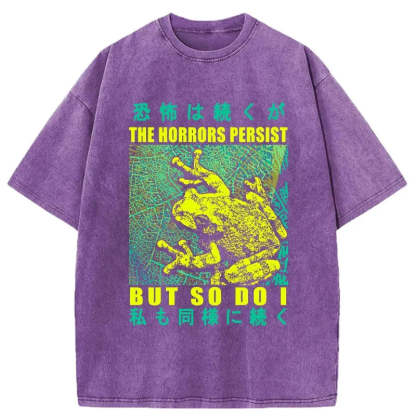 Tokyo-Tiger The Horrors Persist Frog Washed T-Shirt