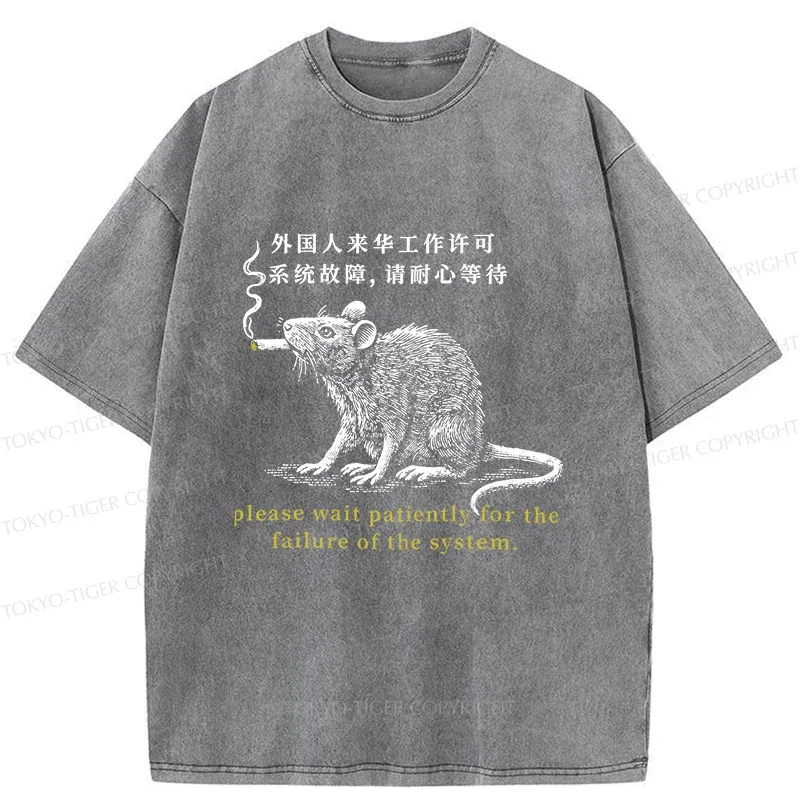 Tokyo-Tiger Travel Permit Washed T-Shirt Sale