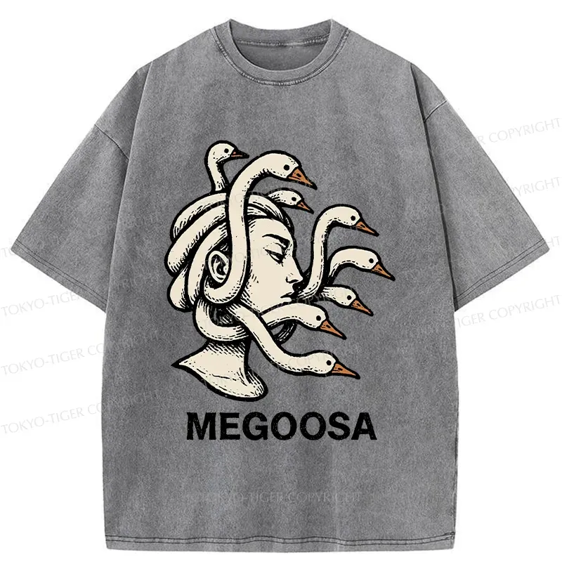 Tokyo-Tiger Legendary Goose Washed T-Shirt
