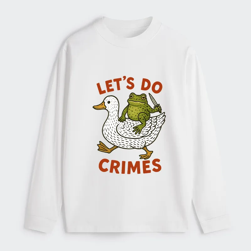 Tokyo-Tiger Frog Ready To Commit Crime Long Sleeve T-Shirt