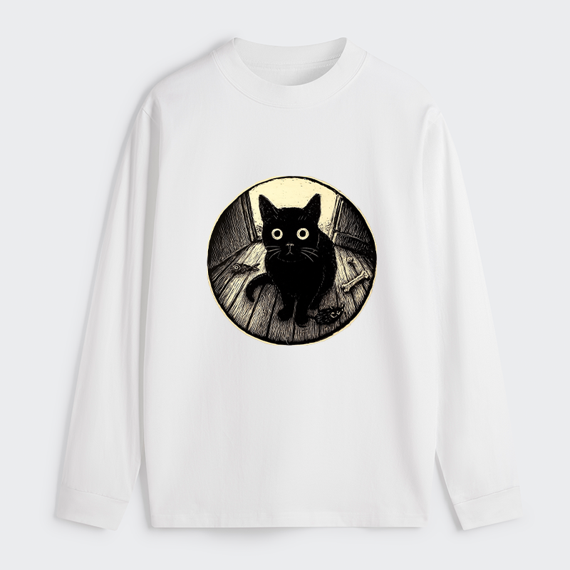 Tokyo-Tiger Waiting Black Cat Classic Long Sleeve T-Shirt