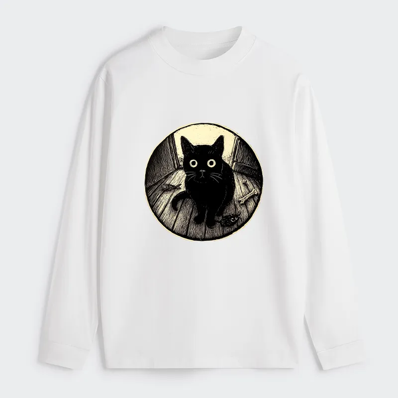 Tokyo-Tiger Waiting Black Cat Classic Long Sleeve T-Shirt