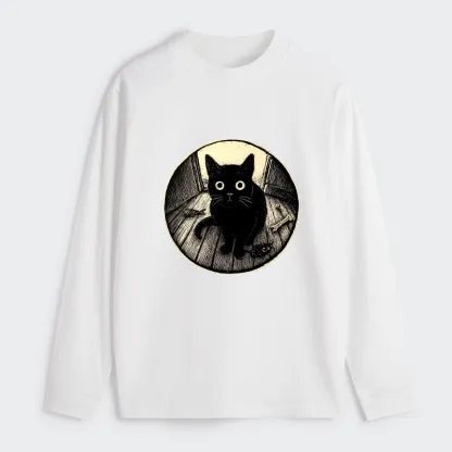 Tokyo-Tiger Waiting Black Cat Classic Long Sleeve T-Shirt