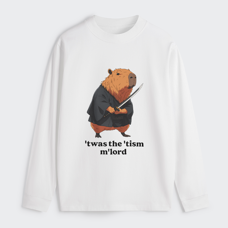 Tokyo-Tiger Focused Samurai Capybara Classic Long Sleeve T-Shirt
