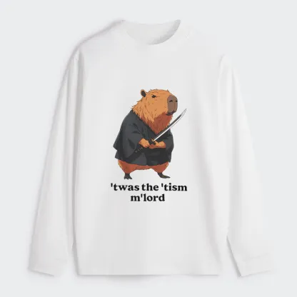 Tokyo-Tiger Focused Samurai Capybara Classic Long Sleeve T-Shirt
