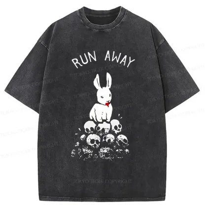 Tokyo-Tiger Man-eating Rabbit Washed T-Shirt