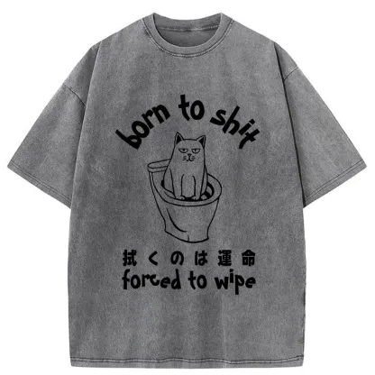 Tokyo-Tiger Forced To Wipe Washed T-Shirt