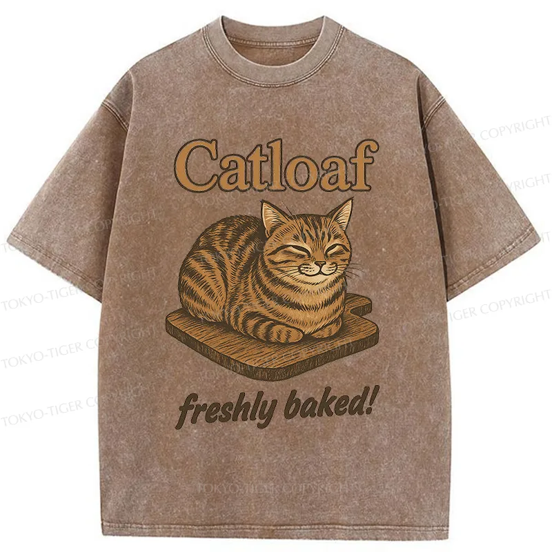Tokyo-Tiger Japan Catloaf Washed T-Shirt