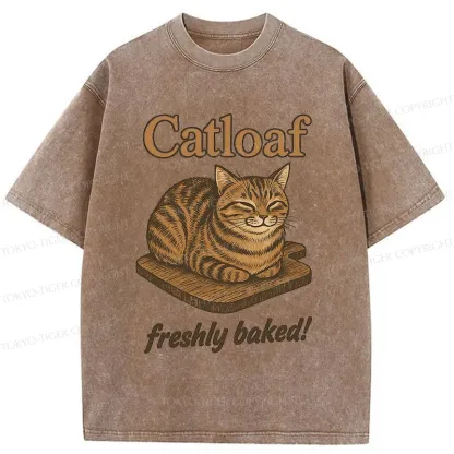 Tokyo-Tiger Japan Catloaf Washed T-Shirt