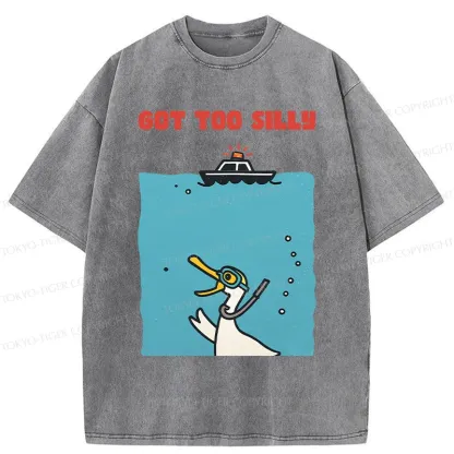 Tokyo-Tiger Diving Goose Washed T-Shirt
