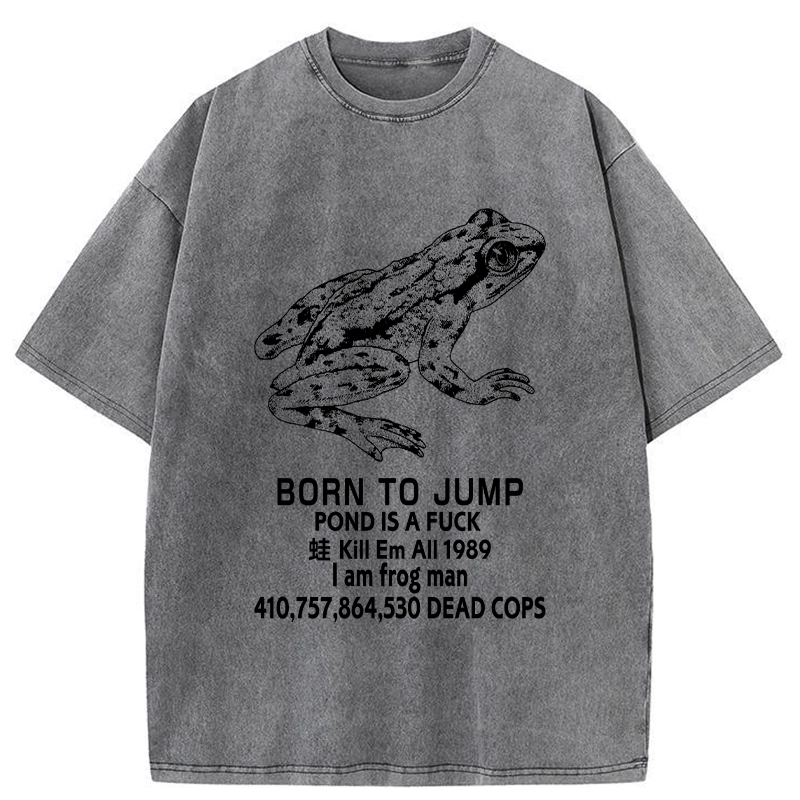 Tokyo-Tiger Born To Jump Washed T-Shirt