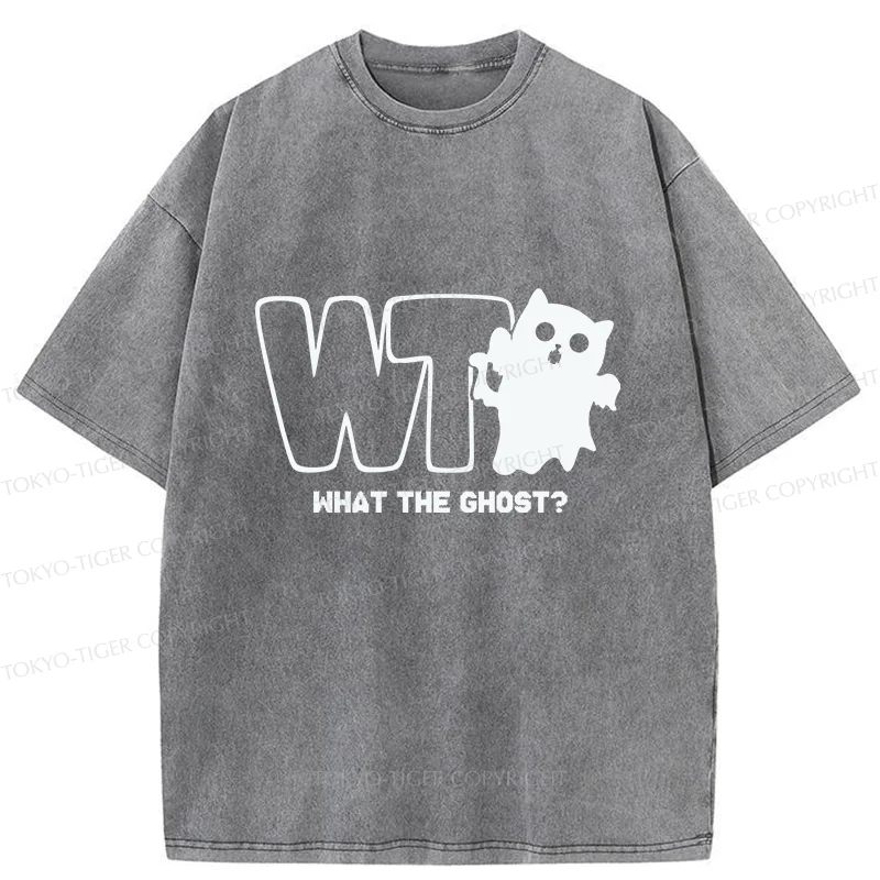 Tokyo-Tiger What The Ghost? Washed T-Shirt