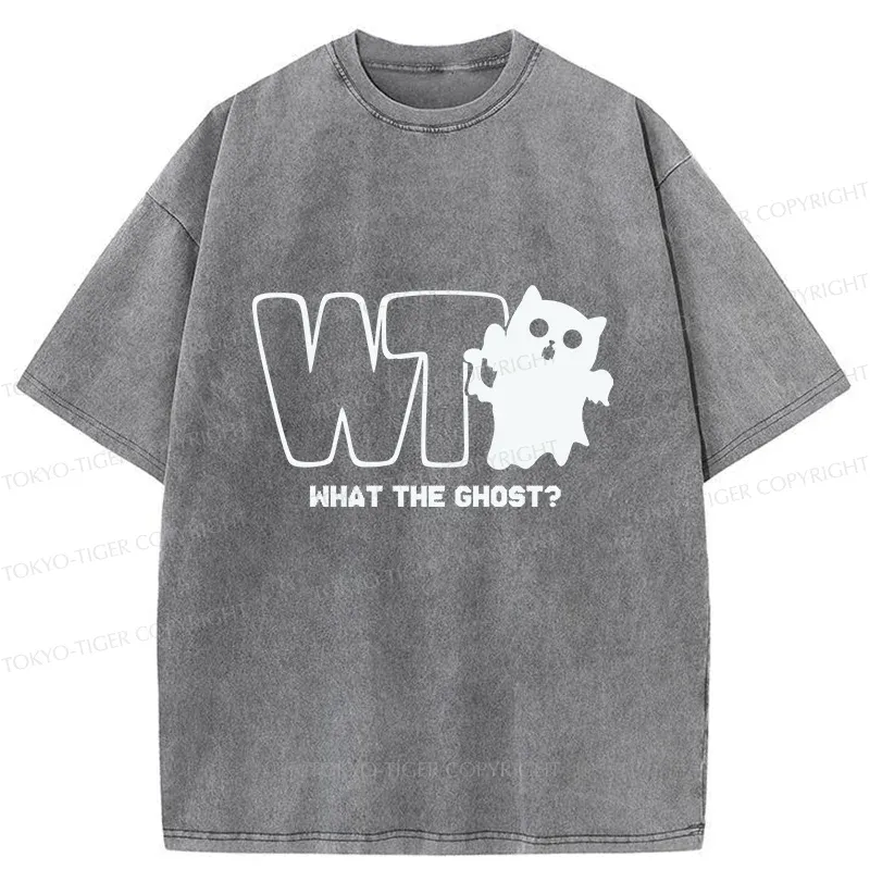 Tokyo-Tiger What The Ghost? Washed T-Shirt