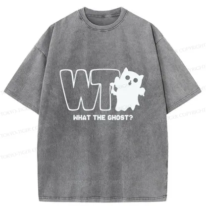 Tokyo-Tiger What The Ghost? Washed T-Shirt
