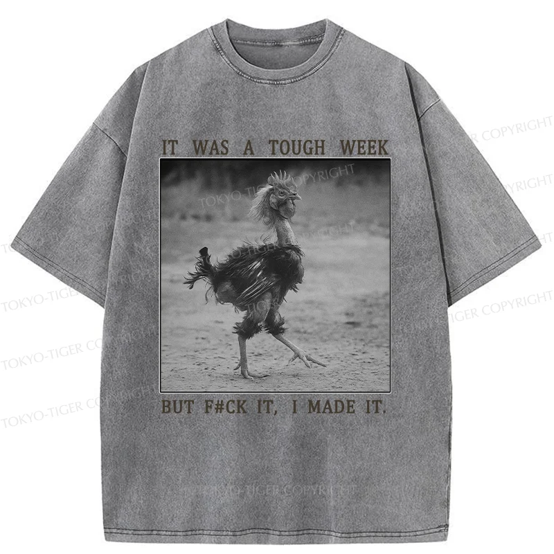 Tokyo-Tiger Successful Chicken Washed T-Shirt