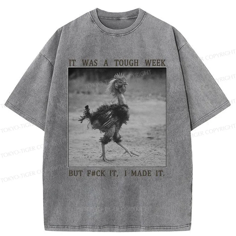 Tokyo-Tiger Successful Chicken Washed T-Shirt