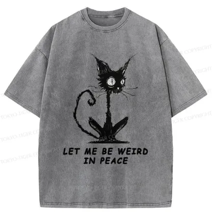 Tokyo-Tiger Cat Gradually Became Strange Washed T-Shirt