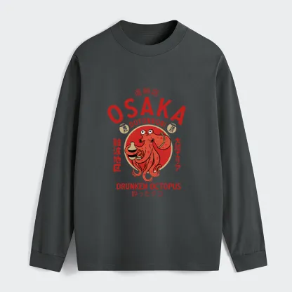 Tokyo-Tiger Drunken Octopus Japan Classic Long Sleeve T-Shirt