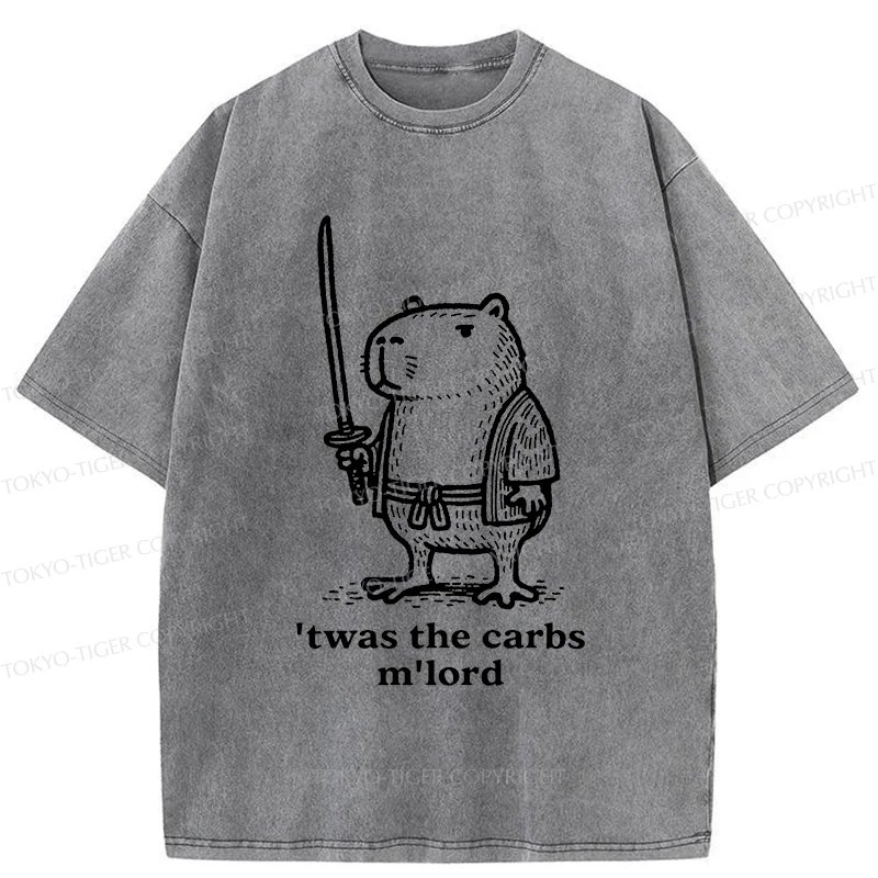 Tokyo-Tiger Obese Capybara Washed T-Shirt