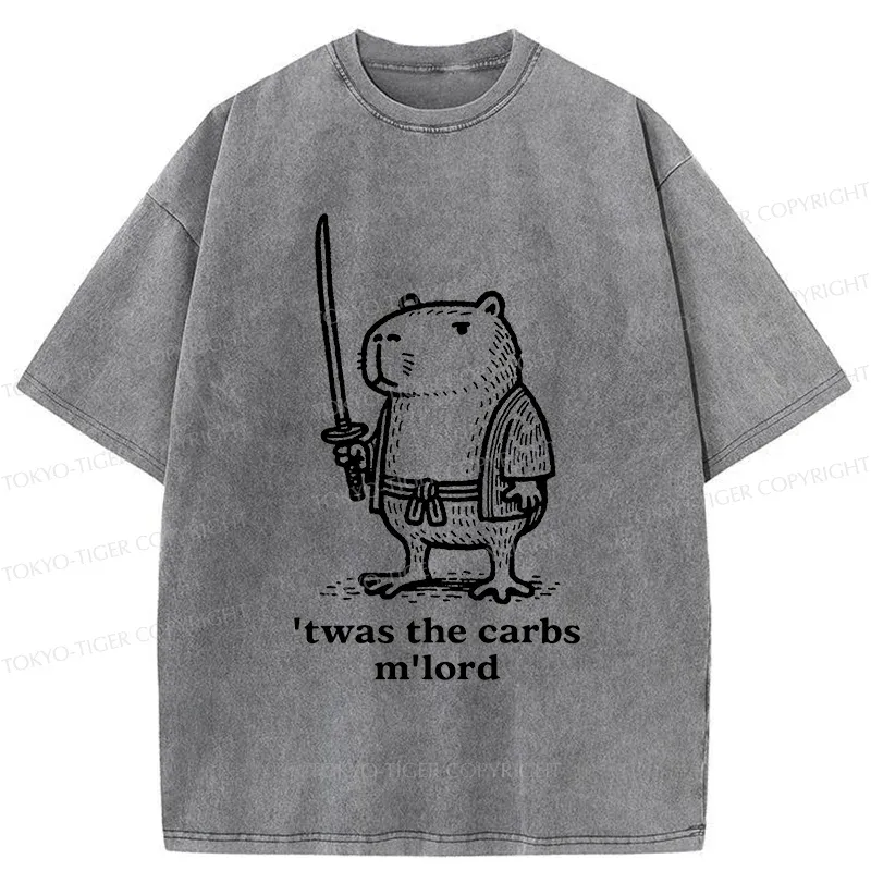 Tokyo-Tiger Obese Capybara Washed T-Shirt