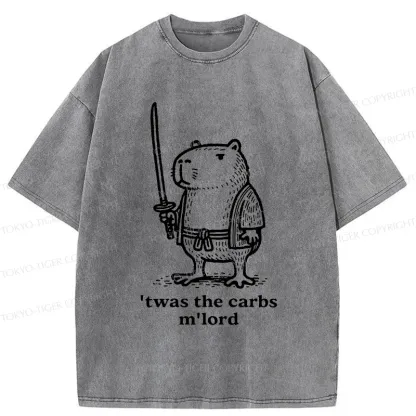 Tokyo-Tiger Obese Capybara Washed T-Shirt