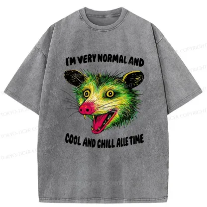 Tokyo-Tiger Psychedelic Possum Washed T-Shirt