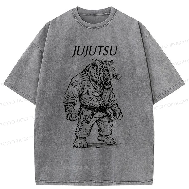 Tokyo-Tiger Judo Tiger Washed T-Shirt