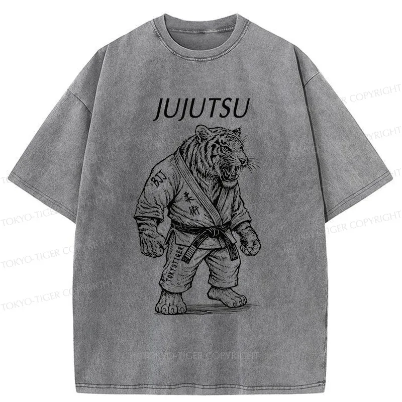 Tokyo-Tiger Judo Tiger Washed T-Shirt