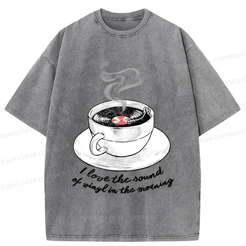 Tokyo-Tiger Coffee Records Washed T-Shirt