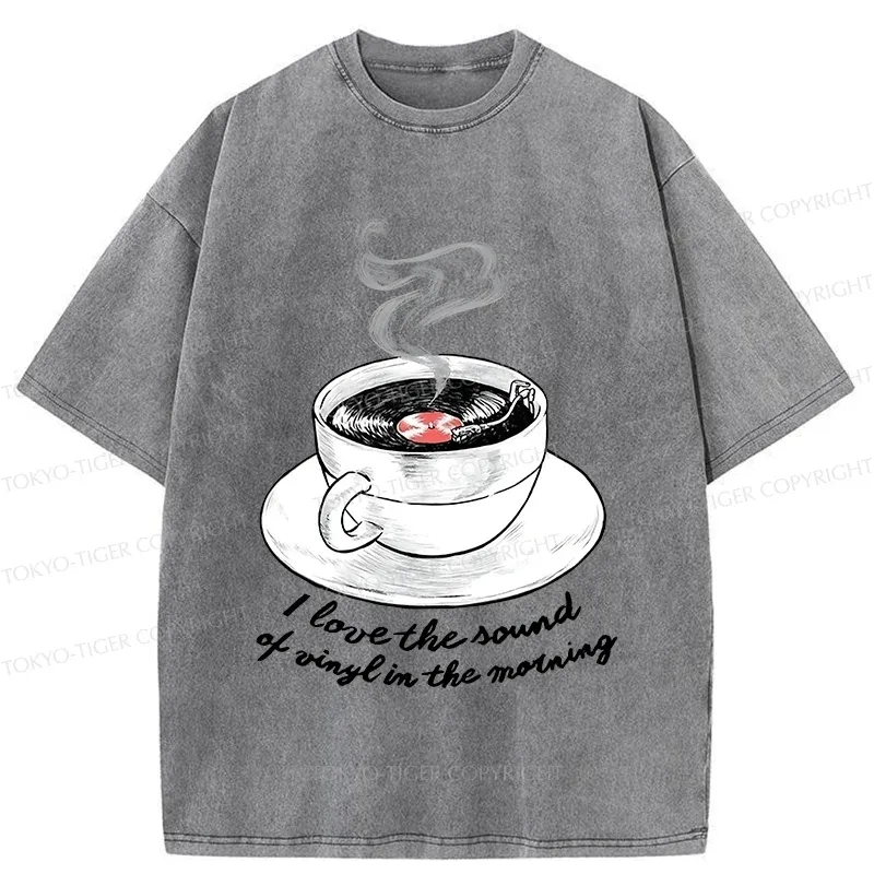 Tokyo-Tiger Coffee Records Washed T-Shirt