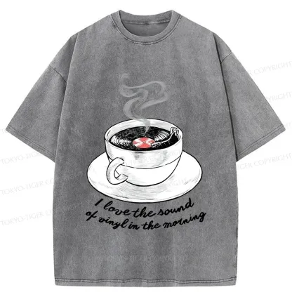 Tokyo-Tiger Coffee Records Washed T-Shirt