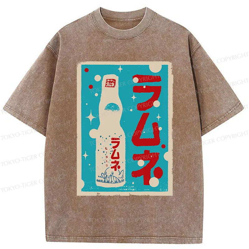 Tokyo-Tiger Retro Soda Washed T-Shirt