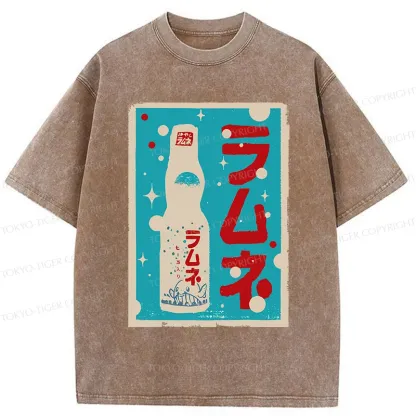 Tokyo-Tiger Retro Soda Washed T-Shirt
