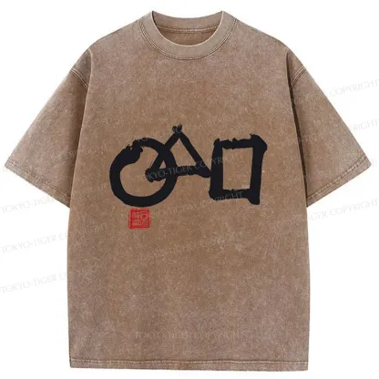 Tokyo-Tiger Marusankakushikaku Zen Washed T-Shirt