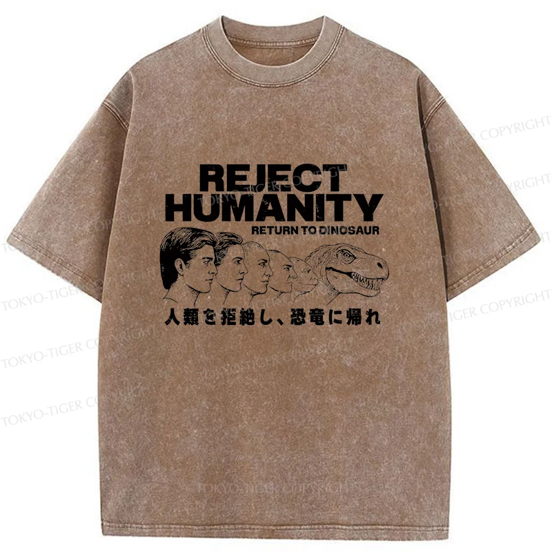 Tokyo-Tiger Return To Dinosaur Washed T-Shirt