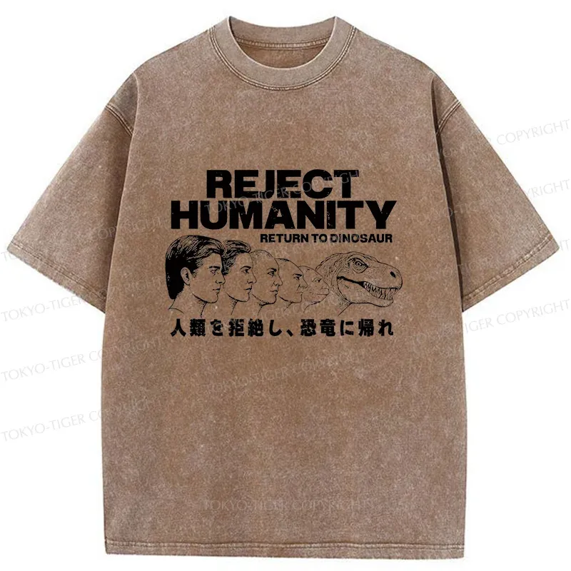 Tokyo-Tiger Return To Dinosaur Washed T-Shirt