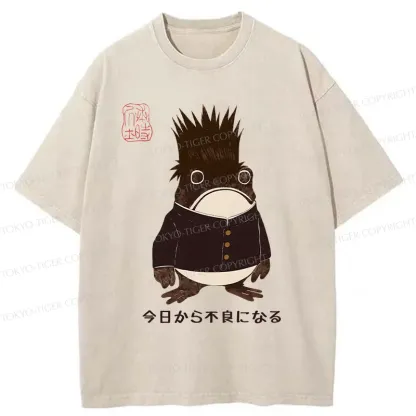 Tokyo-Tiger Going To Get Bad From Today Washed T-Shirt