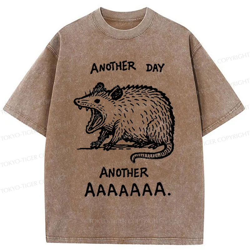 Tokyo-Tiger Screaming Possum Washed T-Shirt