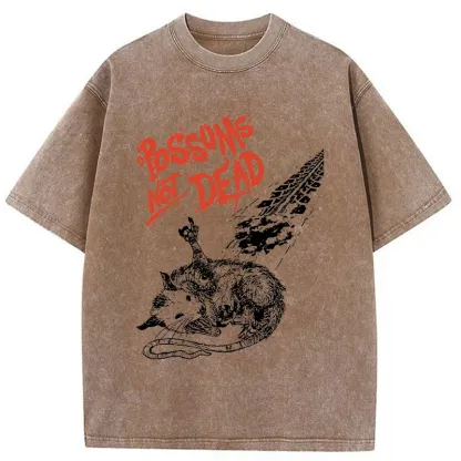 Tokyo-Tiger Possums Don't Die Washed T-Shirt
