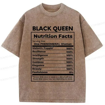 Tokyo-Tiger Queen Ingredients Washed T-Shirt