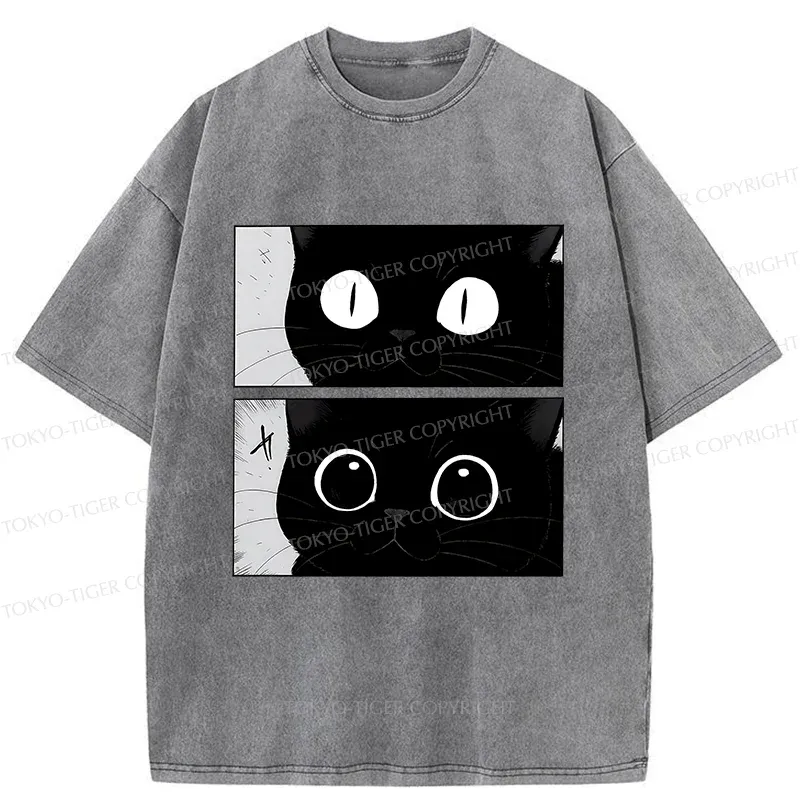 Tokyo-Tiger Become A Cute Cat Washed T-Shirt
