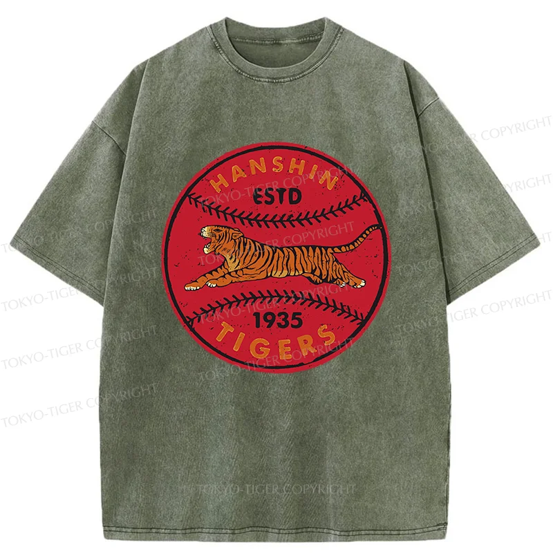 Tokyo-Tiger Osaka Tigers Japanese Washed T-Shirt