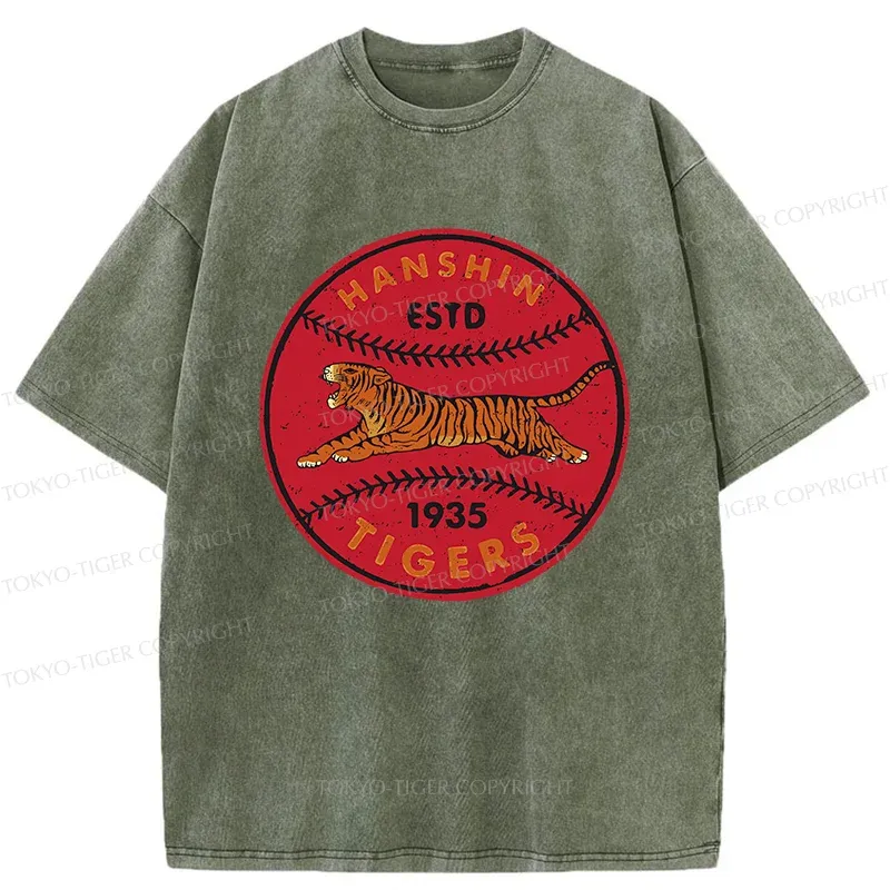 Tokyo-Tiger Osaka Tigers Japanese Washed T-Shirt