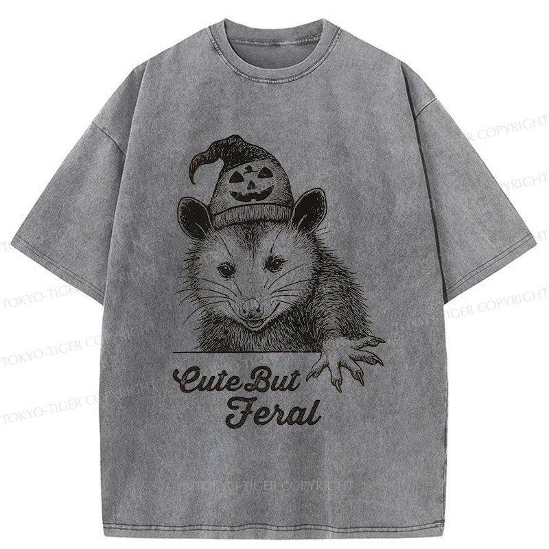 Tokyo-Tiger Halloween Possum Washed T-Shirt