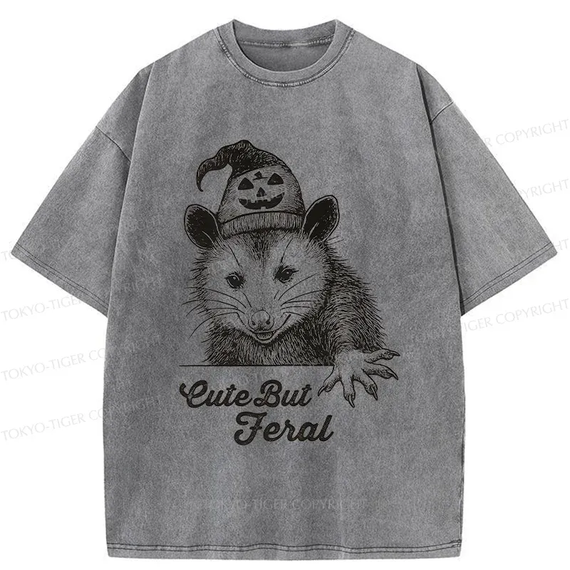 Tokyo-Tiger Halloween Possum Washed T-Shirt
