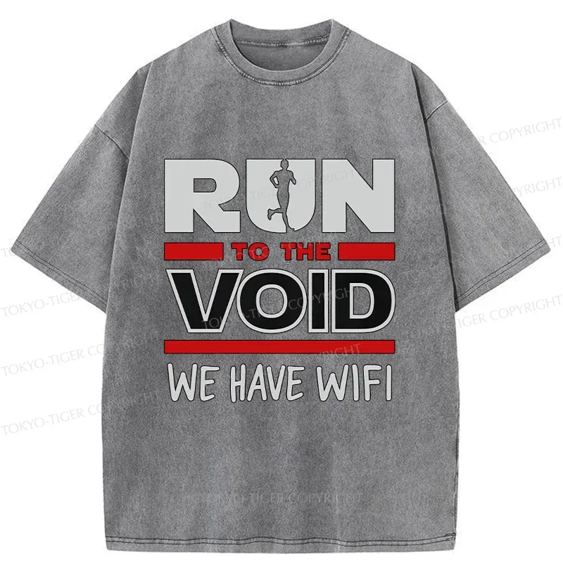 Tokyo-Tiger Funny Run Washed T-Shirt Sale