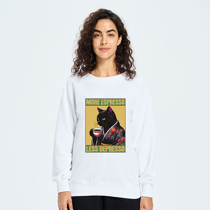 Tokyo-Tiger Up Caffeine Down Depression Classic Sweatshirt
